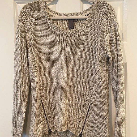 Beige Crocheted Sweater - Picture 2 of 4